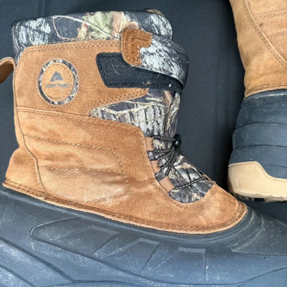Ozark Trail  Winter Pack Thinsulate  Boots Brown &Camo ‎ Men's  US Size 12